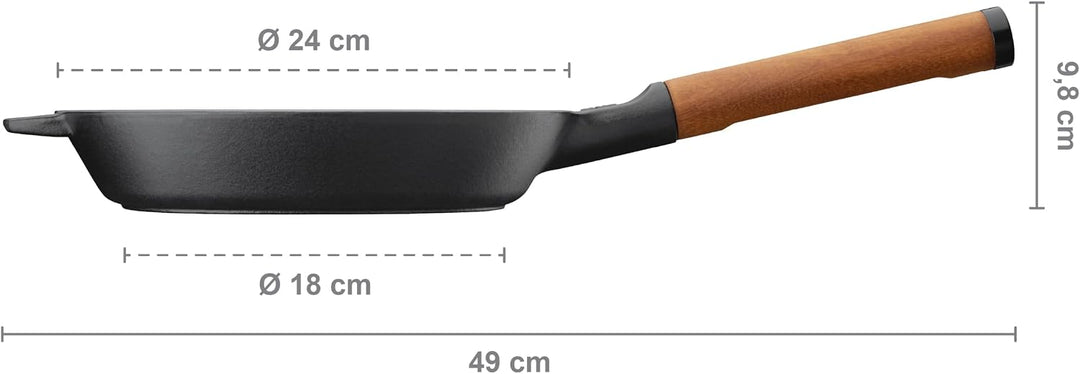 Sarten hierro fundido, 24cm