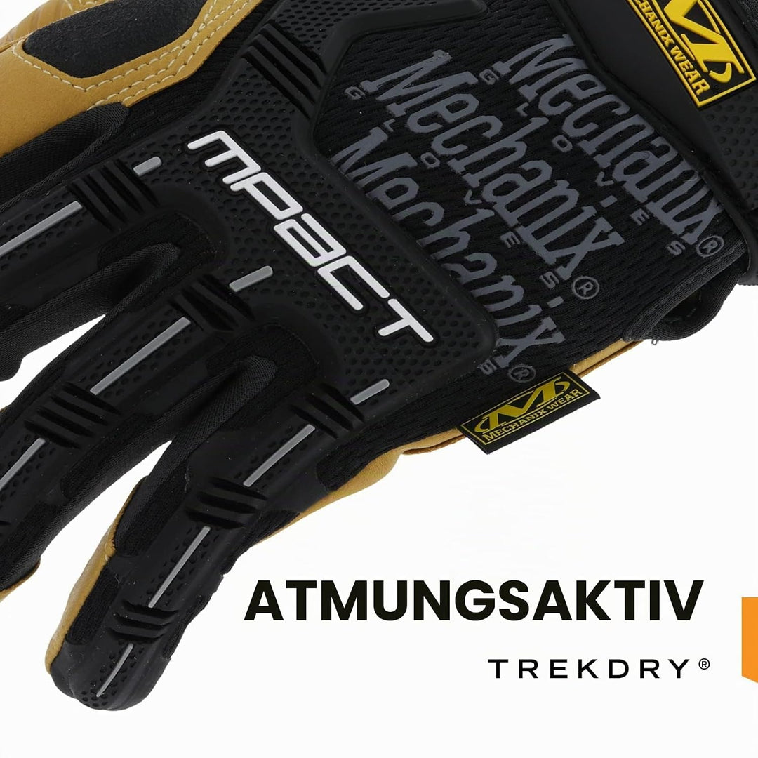 Mechanix Wear: Material4X M-Pact Kunstleder-Arbeitshandschuhe – Aufprallschutz, absorbiert Vibration
