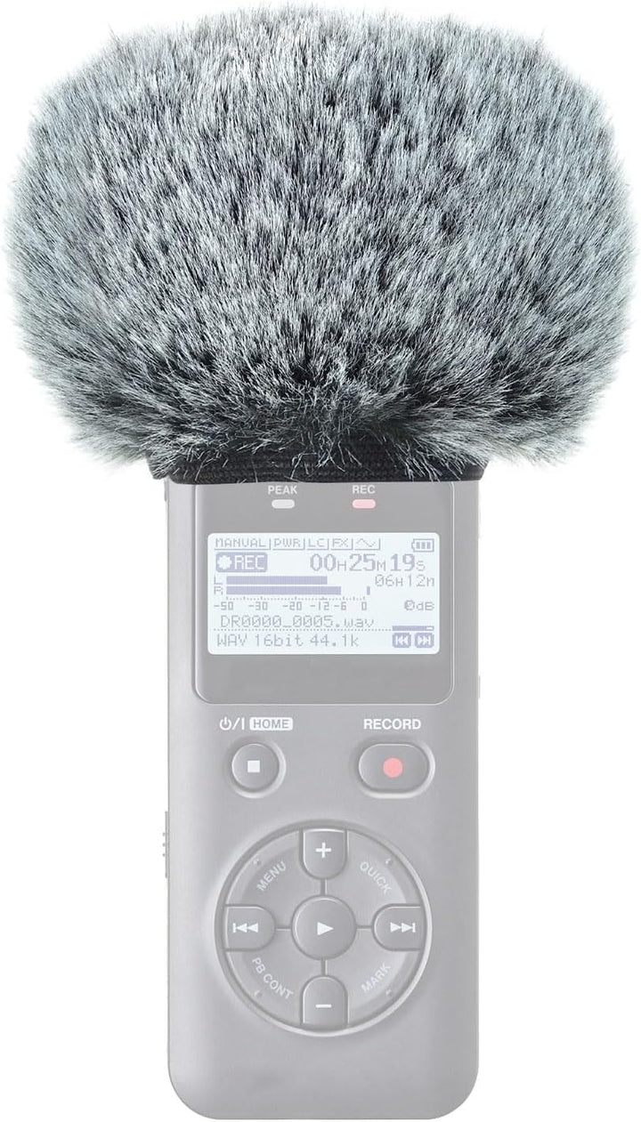 keepdrum WS-BK Fell-Windschutz Windscreen Windshield für Digital-Rekorder Videomikrofon Handy-Record