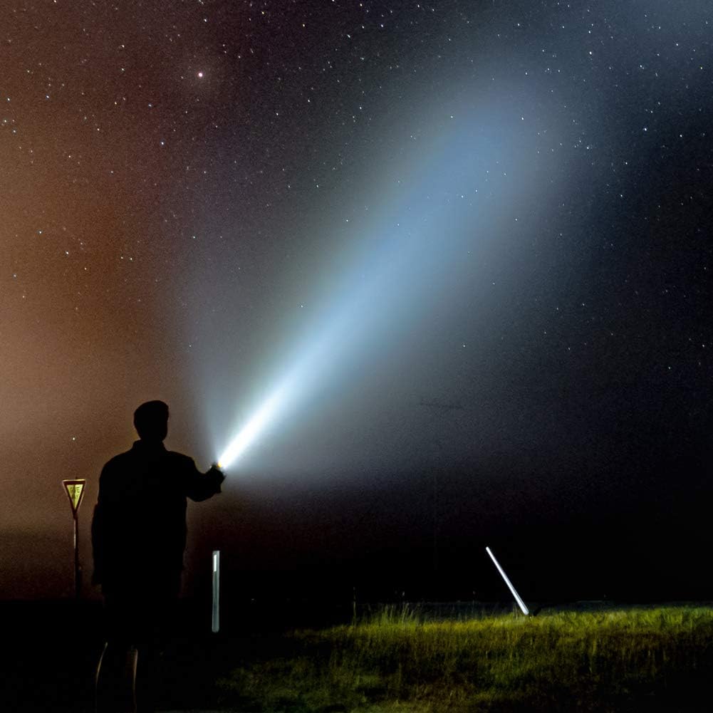 AF-WAN LED Taschenlampe Wiederaufladbar LED Handscheinwerfer 6000 Lumens,CREE Handlampe 9000mAh Supe