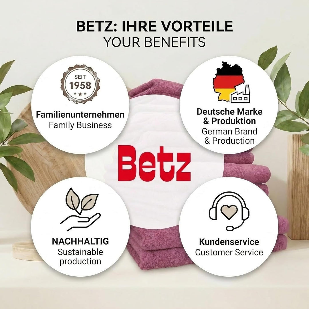 Betz Premium 12er Frottier Handtuch-Set - 2X Liegetücher - 4X Handtücher - 2X Gästetücher - 2X Seift