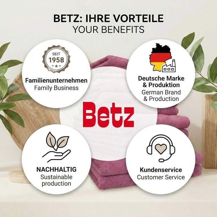 Betz Premium 12er Frottier Handtuch-Set - 2X Liegetücher - 4X Handtücher - 2X Gästetücher - 2X Seift