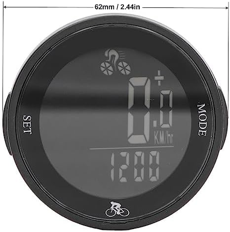 Dpofirs Fahrrad-Tachometer, Kabelloser Kilometerzähler Mit LCD-Display, Wasserdichter Fahrradcompute