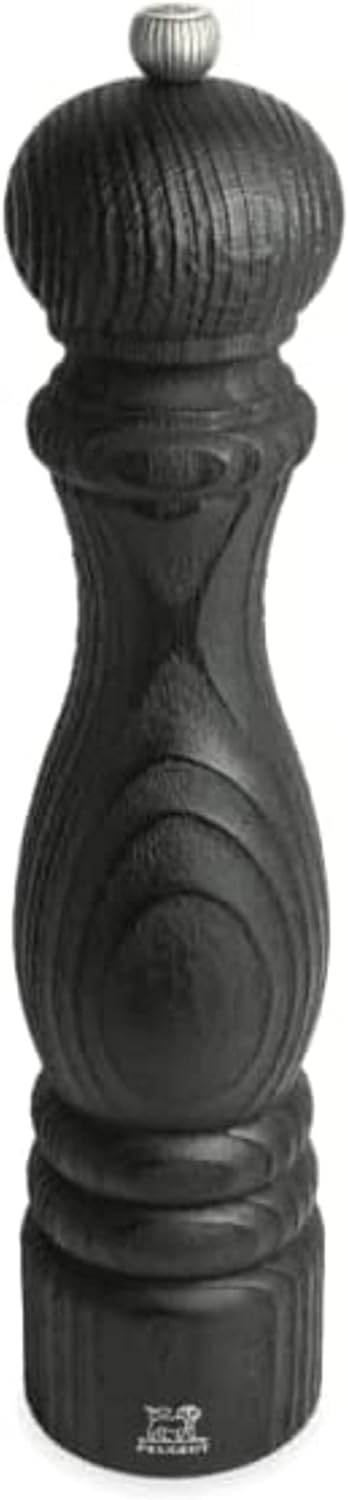 PEUGEOT - Salzmühle Paris Nature Black 30 cm + Salz - Klassische Mahlgradeinstellung - Aus recycelte