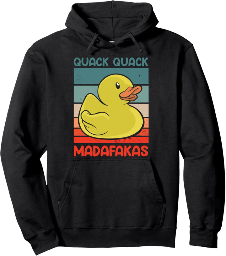 Quack Quack Madafakas Enten Ente Entchen Gummiente Witziges Pullover Hoodie