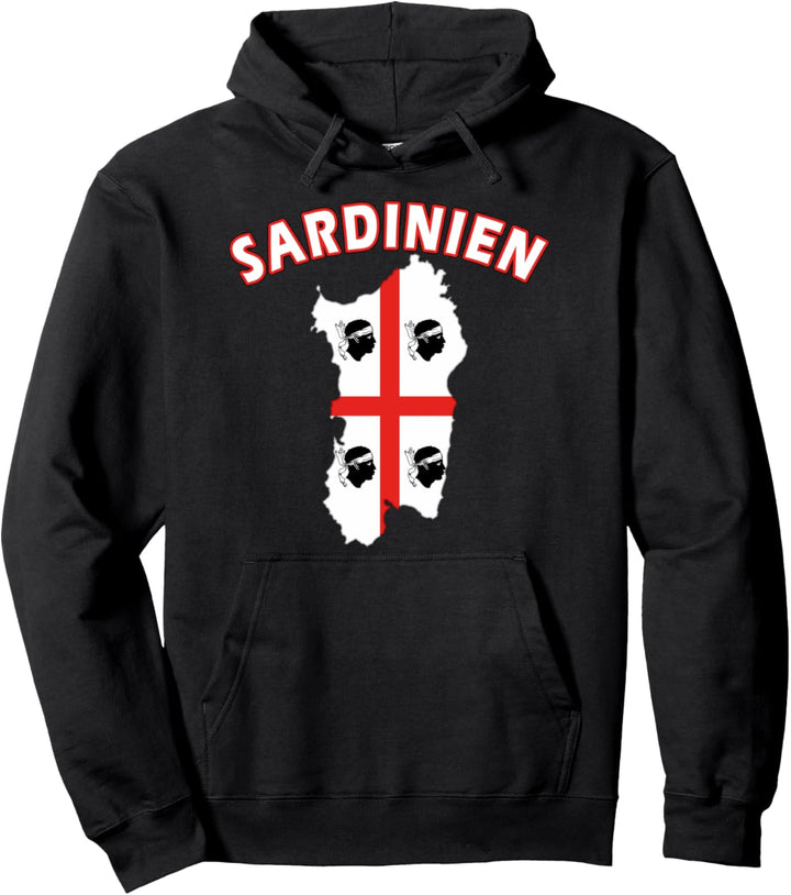 Sardinien Flagge für Urlaub oder Motorrad-Tour Pullover Hoodie