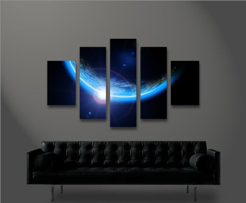 islandburner Bild Bilder auf Leinwand Blue Space MF XXL Poster Leinwandbild Wandbild Dekoartikel Woh