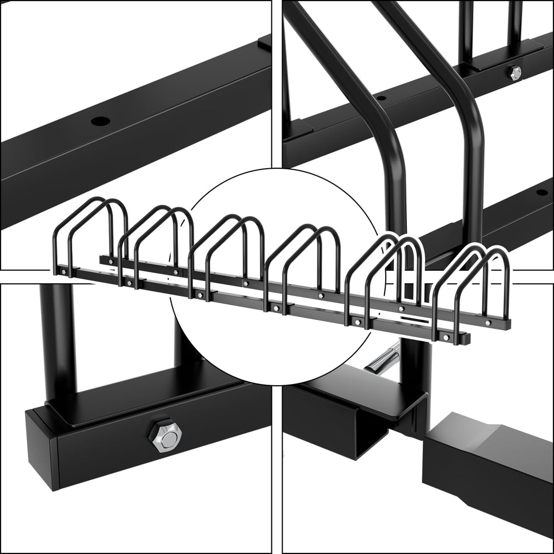 Fahrradständer für 6 Fahrräder, 35-55 mm Reifenbreite Mehrfachständer Aufstellständer Radständer Bod