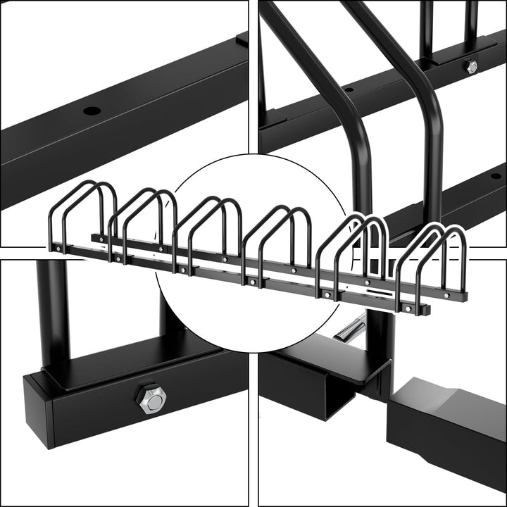 Fahrradständer für 6 Fahrräder, 35-55 mm Reifenbreite Mehrfachständer Aufstellständer Radständer Bod