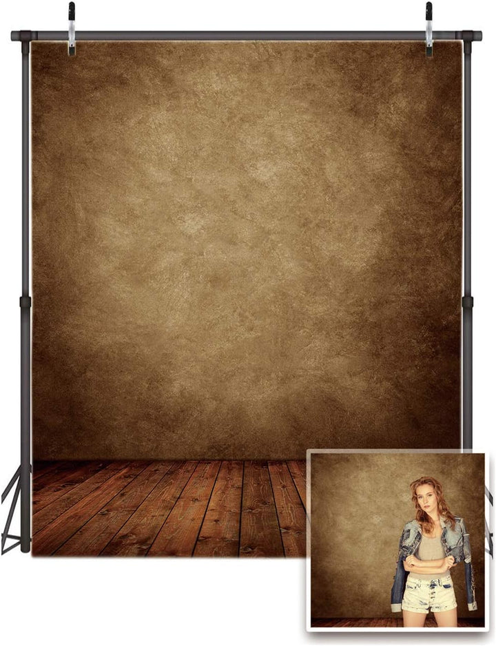 AIIKES 5x7FT Brauner Plankenhintergrund Holzboden Fotografie Hintergrund Neugeborene Foto Hintergrun