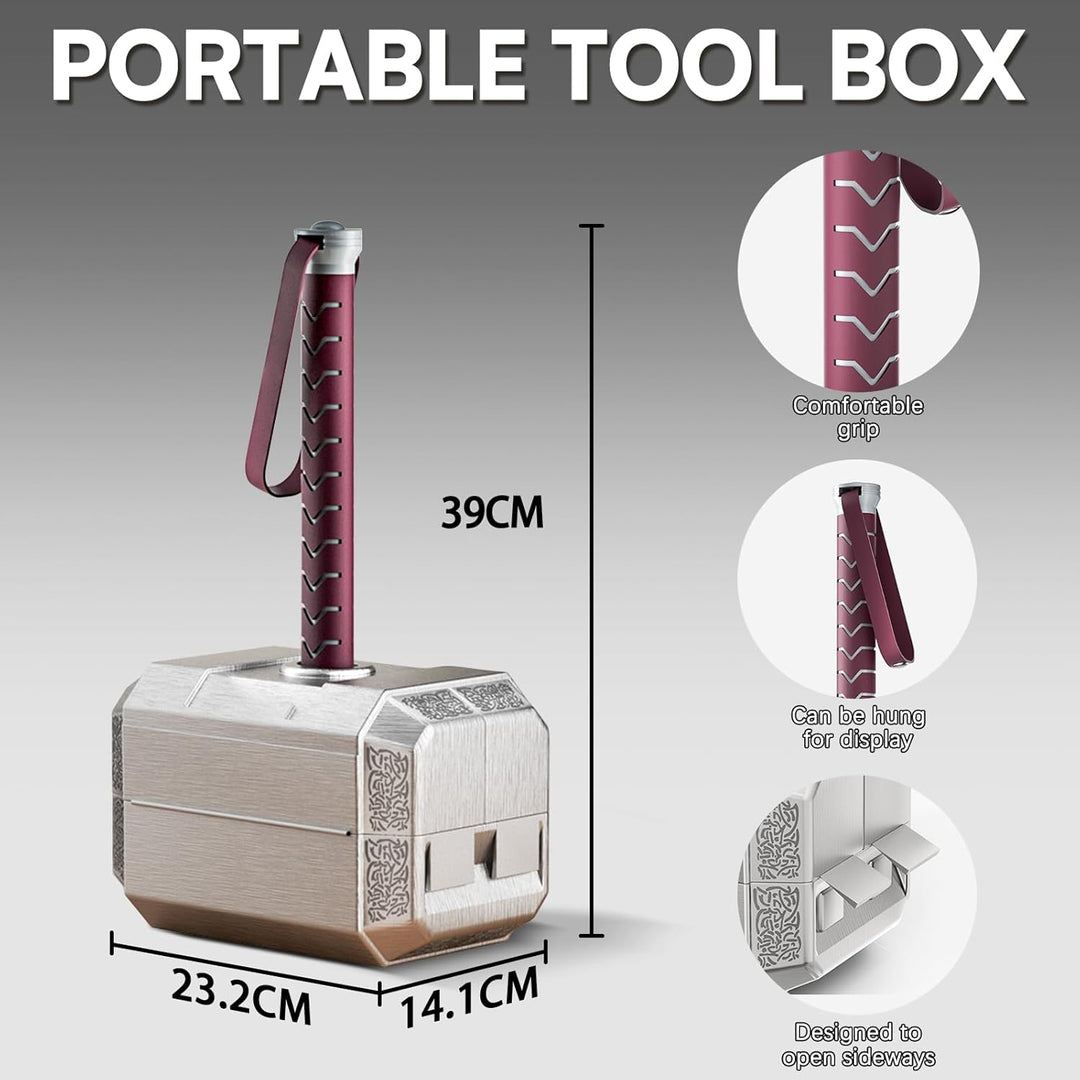 Hammer Tool Box Home Repair Tool Set Multifunctional Hand Hammer Tool Accessories Set for DIY and Ca