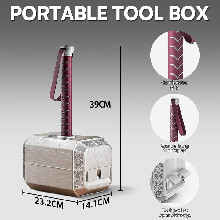 Hammer Tool Box Home Repair Tool Set Multifunctional Hand Hammer Tool Accessories Set for DIY and Ca