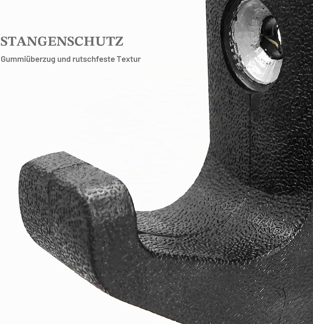 Luwint Horizontaler Langhantelhalter zur Wandmontage, 1 Stange/2 Stangen Einstellen