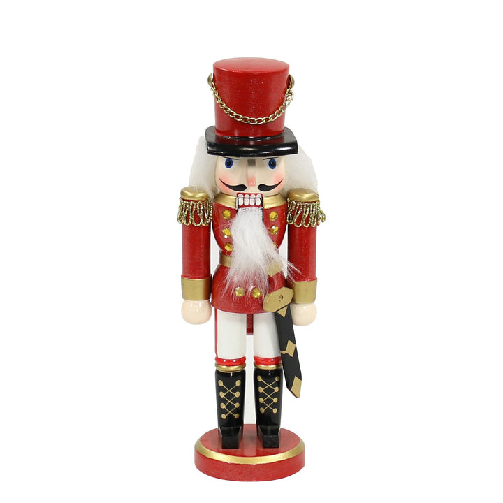 Dekohelden24 Zauberhafter Nussknacker Soldat in rot klassisch, ca. 25 cm, 520213-rot 25 cm Rot