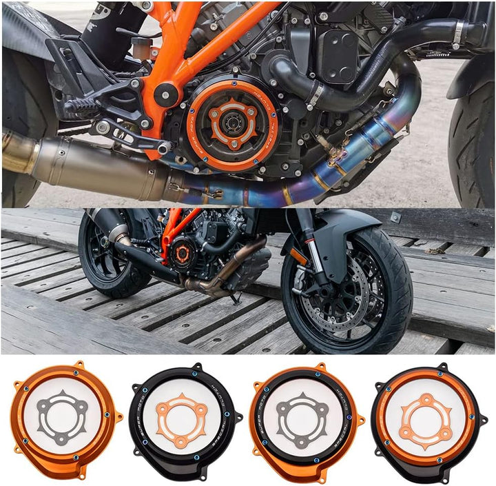 Klare Kupplungsabdeckung für Motorradrennen, Druckplatte, Motorschutz, Rahmenschieber für K.T.M 1050