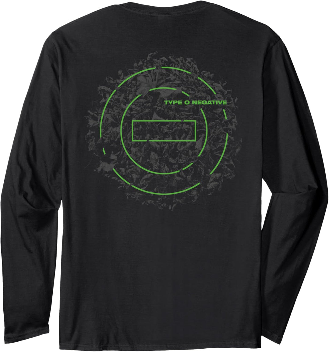 Typ O Negative Leaves doppelseitig schwarz Langarmshirt
