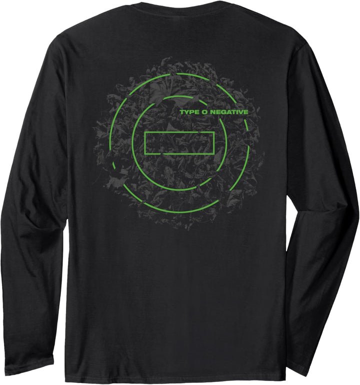 Typ O Negative Leaves doppelseitig schwarz Langarmshirt