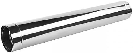 rg-vertrieb Edelstahl Kaminrohr Ø 120 mm (Länge: 500mm) – Ofenrohr Abgasrohr Säurebeständig 1.4404 –