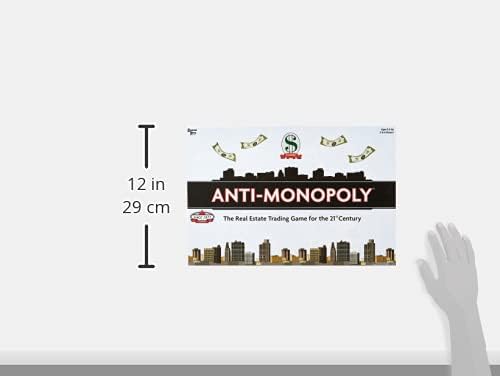 University Games P01851 Anti-Monopoly Board Game, 15 x 10.5 x 2.25 inches