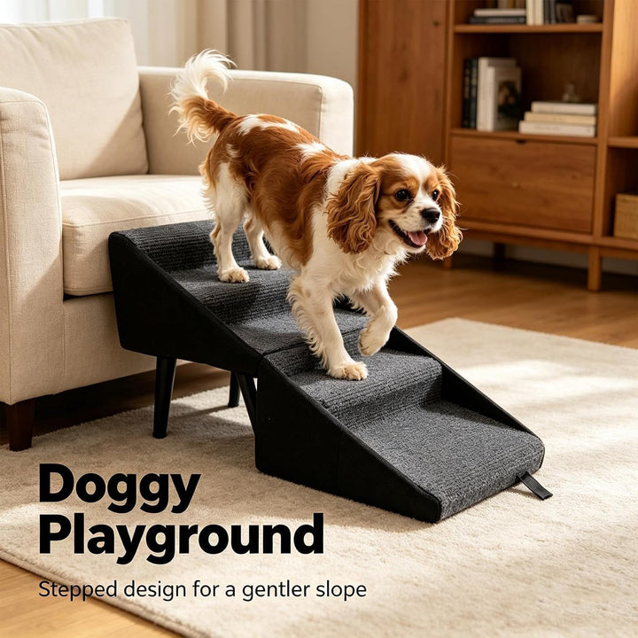 Hundetreppe Klappbar, rutschfeste Hundetreppe Für Kleine Hunde, Hunderampe Für Sofa Bett, Treppe Für