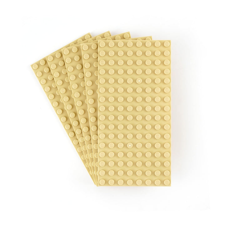 LEGO® City Friends Classic Bauplatte 8x16 Beige - 5 Stück (92438) - Perfekte Basis für Kreative Baup