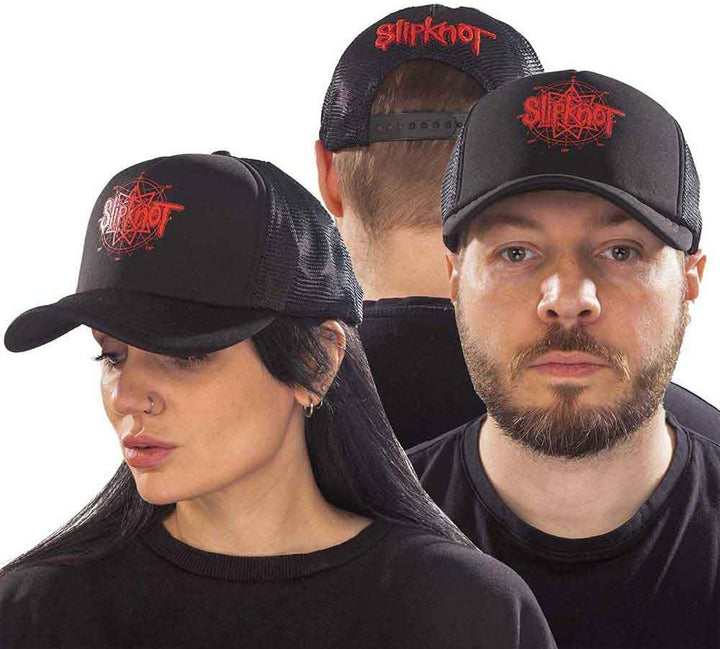 Slipknot Baseball Cap Band Logo Nue offiziell Schwarz Mesh Trucker One Size