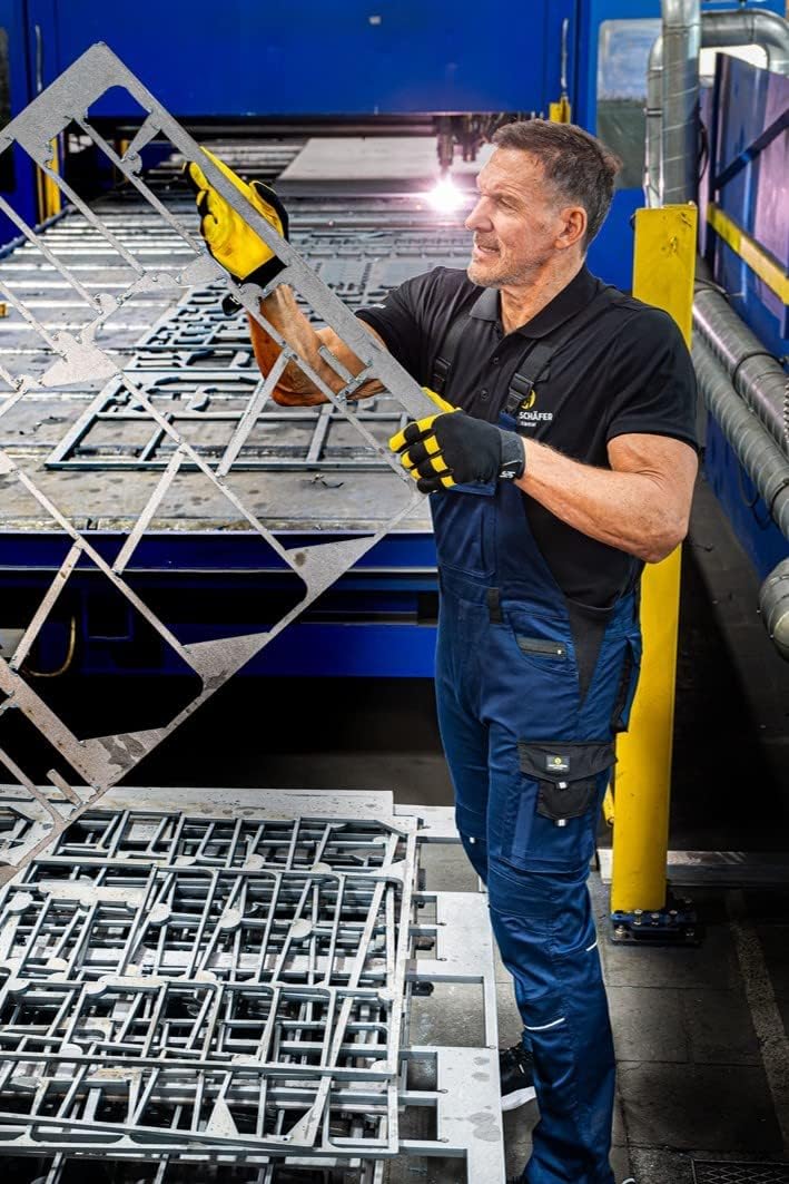 Hans Schäfer Workwear HSW Professional – Latzhose für Herren – Lange Arbeitshose mit Knietaschen – B