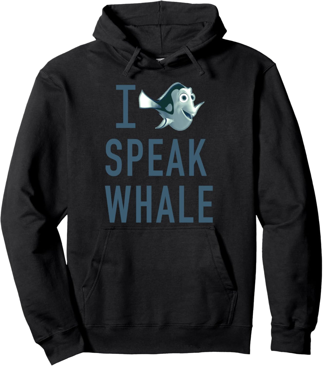 Disney Pixar Finding Dory I Speak Whale Text Pullover Hoodie