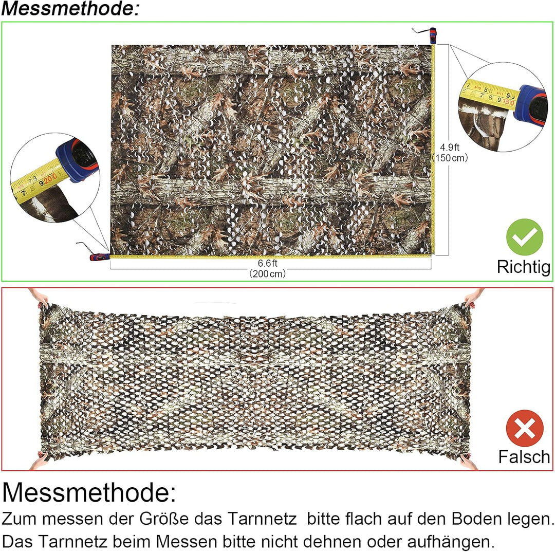LOOGU Tarnnetz Sichtschutz Netz Sonnenschutz Dekoration Waldoptik Baum Muster für Haus Garten Campin