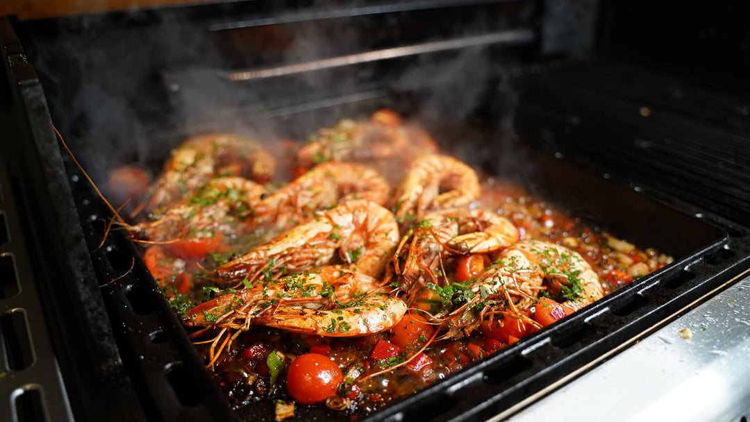 SANTOS einsetzbare Grillpfanne/Einsatzpfanne mit Griffen - Gusseisen Plancha - 37,7x42,8x4,6cm S-Ser