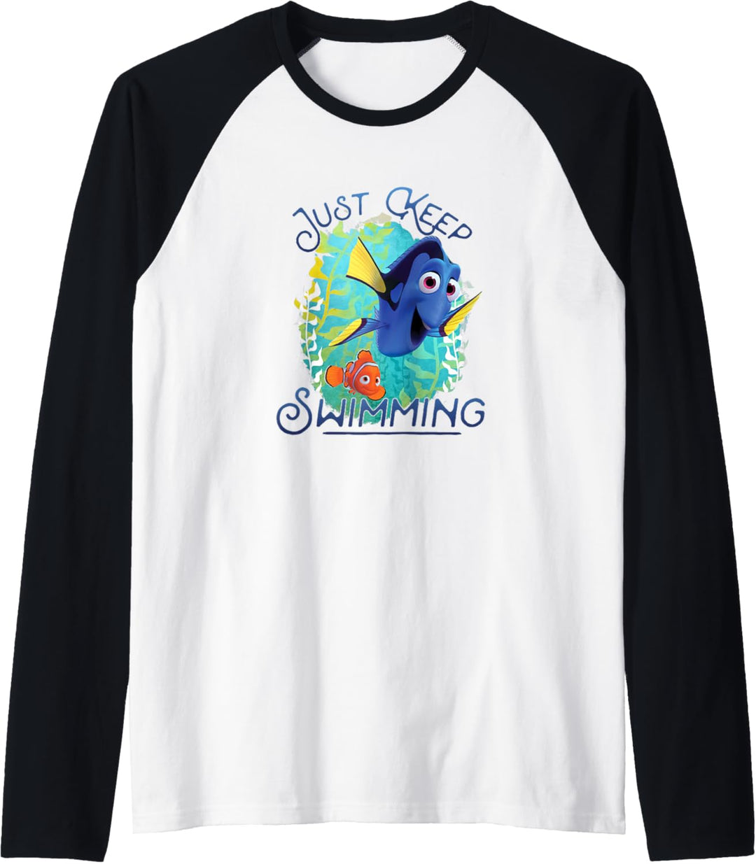 Disney Pixar Finding Dory Just Keep Swimming Raglan