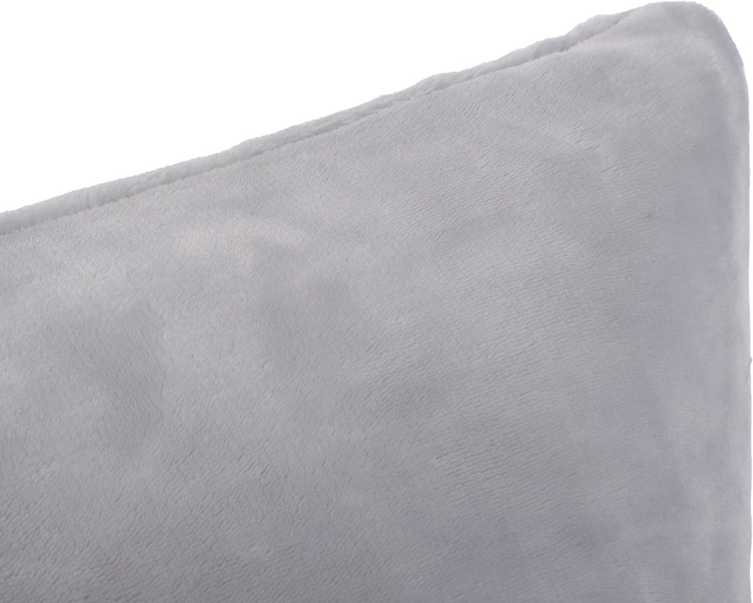 Gözze - Premium Cashmere-Feeling Kissenbezüge, 500 g/m², 50 x 50 cm - Silber, Silber