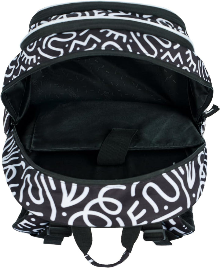Baagl Kinderrucksack, Schulrucksack für Kinder mit ergonomisch geformter Rücken, Brustgurt und refle