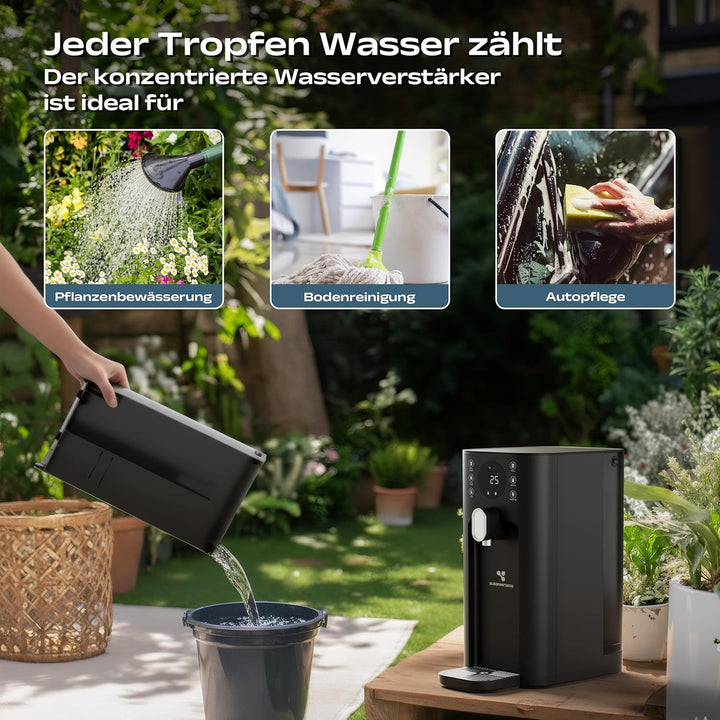 CIARRA X SusGreenable Osmoseanlage Trinkwasser 100GPD, Umkehrosmoseanlage mit Heisswasser, 4 Tempera