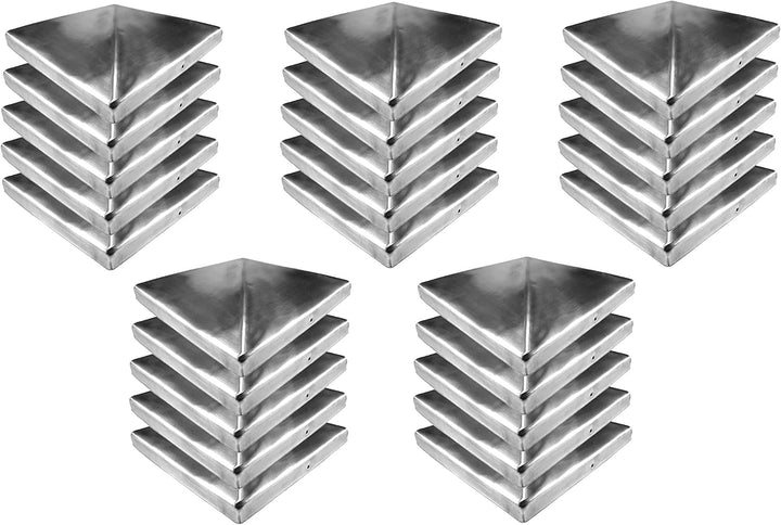 Gartenwelt Riegelsberger Premium Pfostenkappe 201x201 mm aus Edelstahl für Pfosten 20x20 cm Pyramide