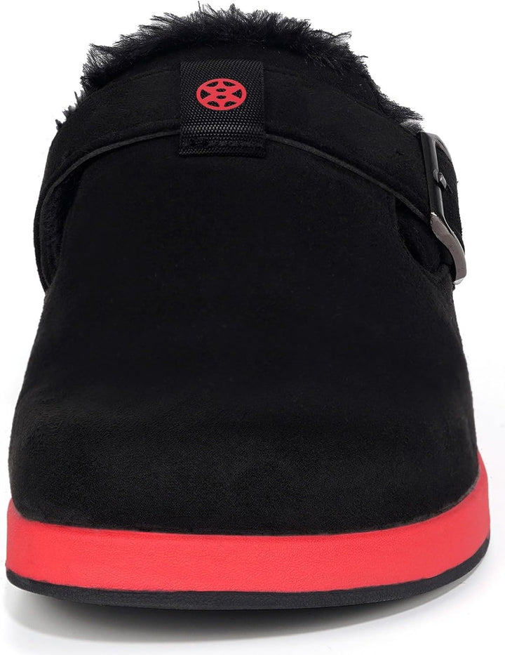 Sisttke Hausschuhe Gefüttert Herren Damen Lined Clogs Wildleder Flauschige Pantoffeln Wärme Slipper