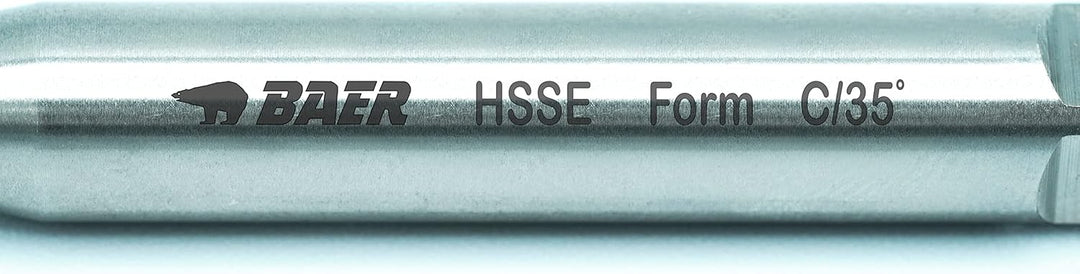 Baer Maschinengewindebohrer M3,5 - Gewindebohrer HSSE 35° RSP - Gewindeschneider - M 3,5 x 0,6 - DIN