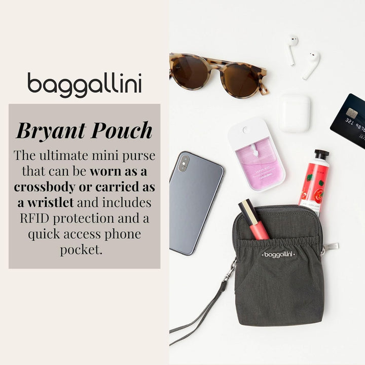 Baggallini Bryant Smartphone-Tasche und Geldbörse – leicht, wasserabweisend, Reisetasche mit RFID-Sc