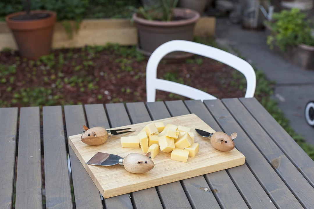 Kikkerland Käse-Set Mouse Cheese Board Maus, Maus