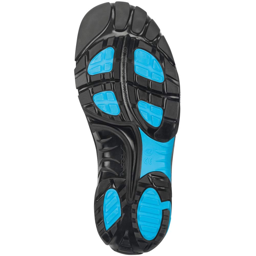 ABEBA 34581 CRAWLER ALU ESD Niedriger Schuh, S1, SRC, Schwarz/Blau, Grösse 40, 40 EU