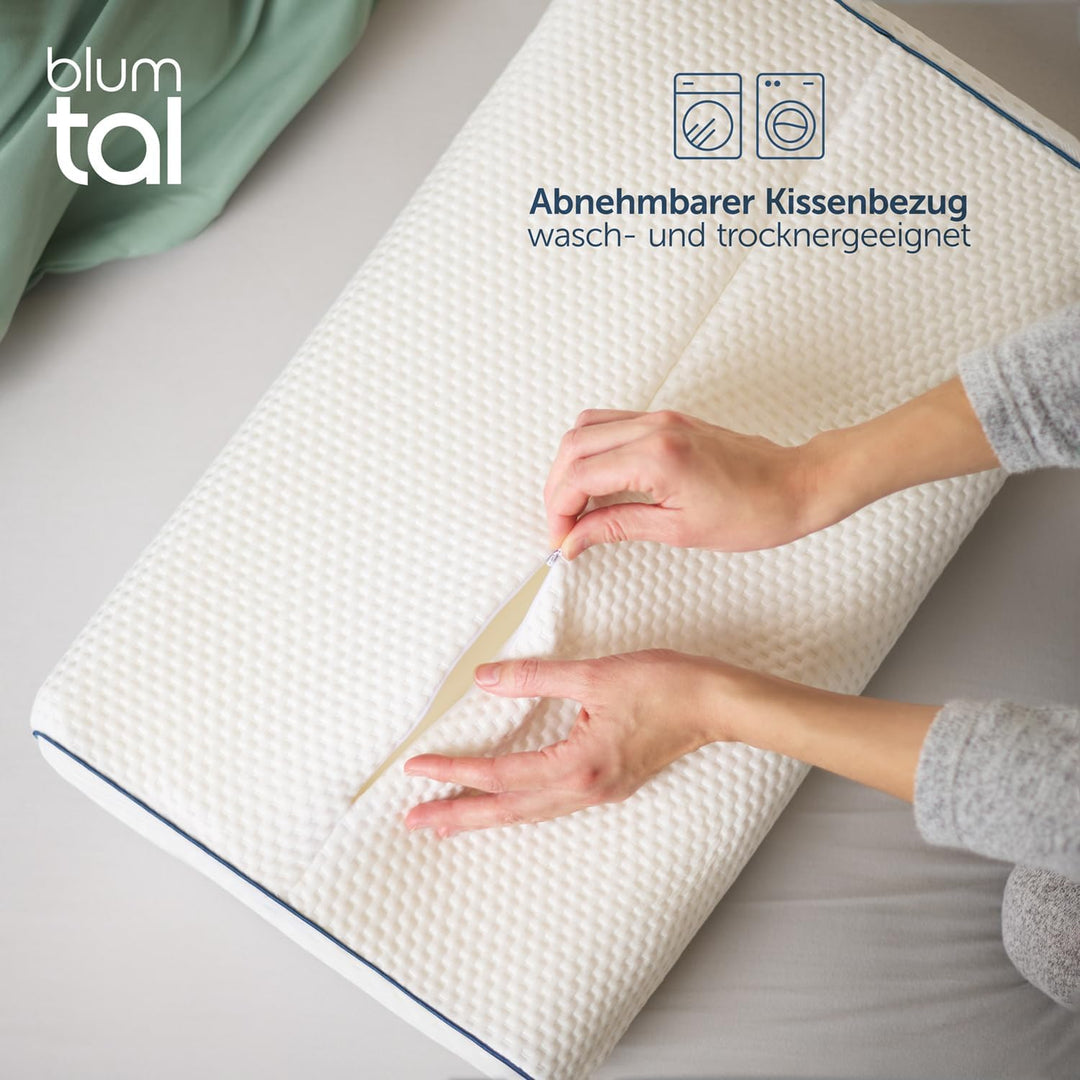 Blumtal Orthopädisches Nackenstützkissen aus Memory Foam - ergonomisches Kopfkissen mit individuelle