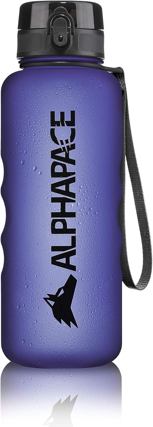 ALPHAPACE Trinkflasche 350ml/500ml/650ml/1000ml/1500ml, auslaufsicher, BPA-frei, für Sport, Radfahre
