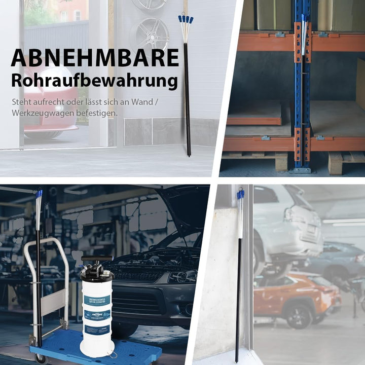 FIRSTINFO A1102EUY5 6,5L Manuelle und pneumatische | Ölpumpe Flüssigkeit Extraktor Pumpe | Ölansaugp