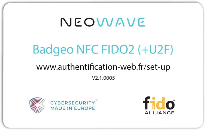Badgeo NFC FIDO2 (+U2F)