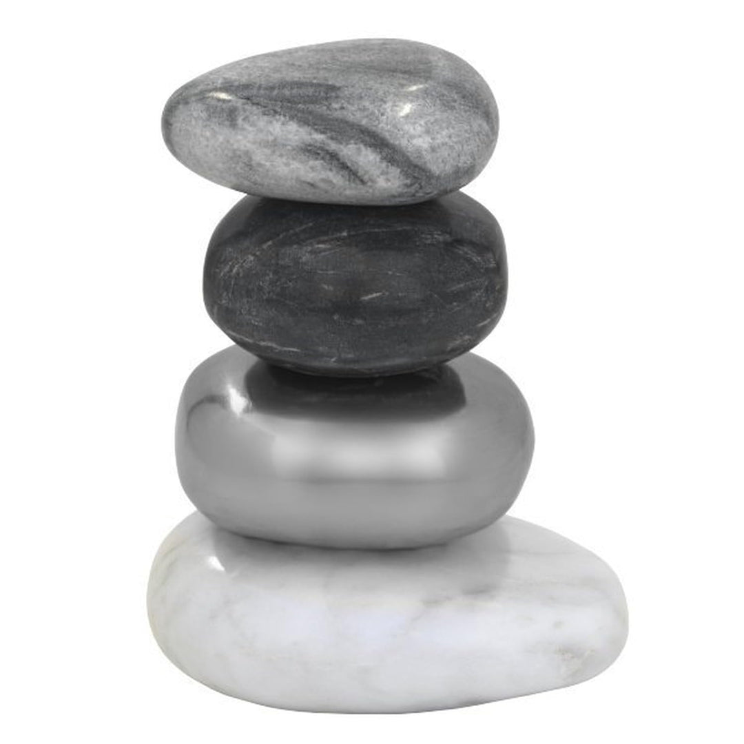Kristina Dam Studio - Skulptur - Rock Pile Sculpture - Marmor, Stein, Metall - Farbe: grau - (WxLxH)