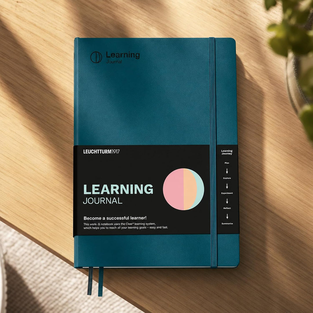 LEUCHTTURM1917 367501 Learning Journal Composition (B5), Flexcover, Pacific Green, Englisch Englisch