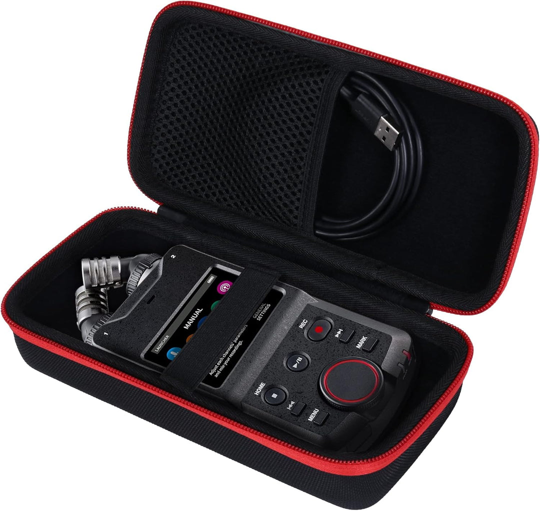 co2CREA Hart Reise Schutz Hülle Etui Tasche für TASCAM Portacaputre X6 Portabler 4+2 Spur High Resol