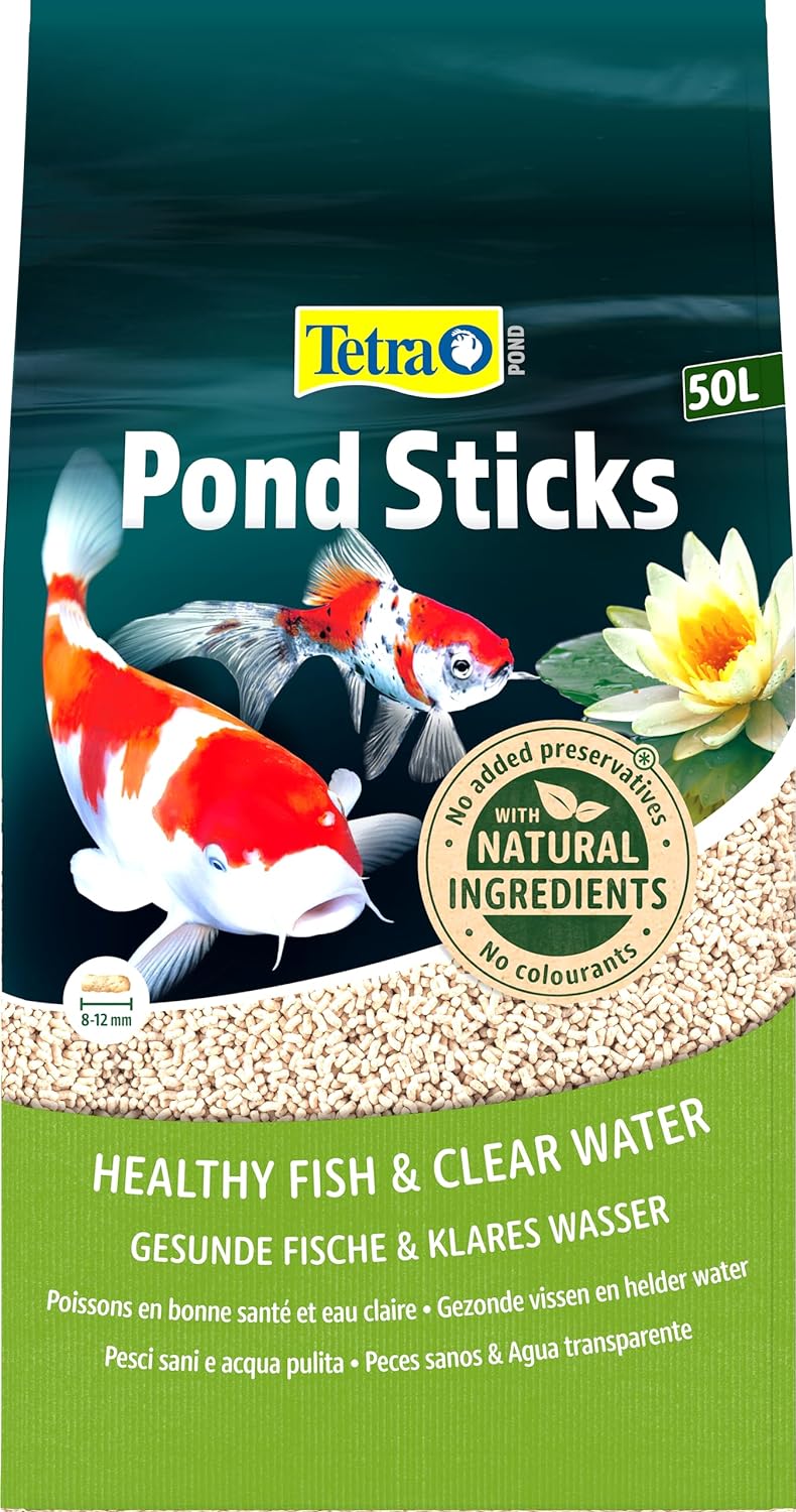 Tetra Pond Sticks - Fischfutter für Teichfische, für gesunde Fische und klares Wasser im Gartenteich