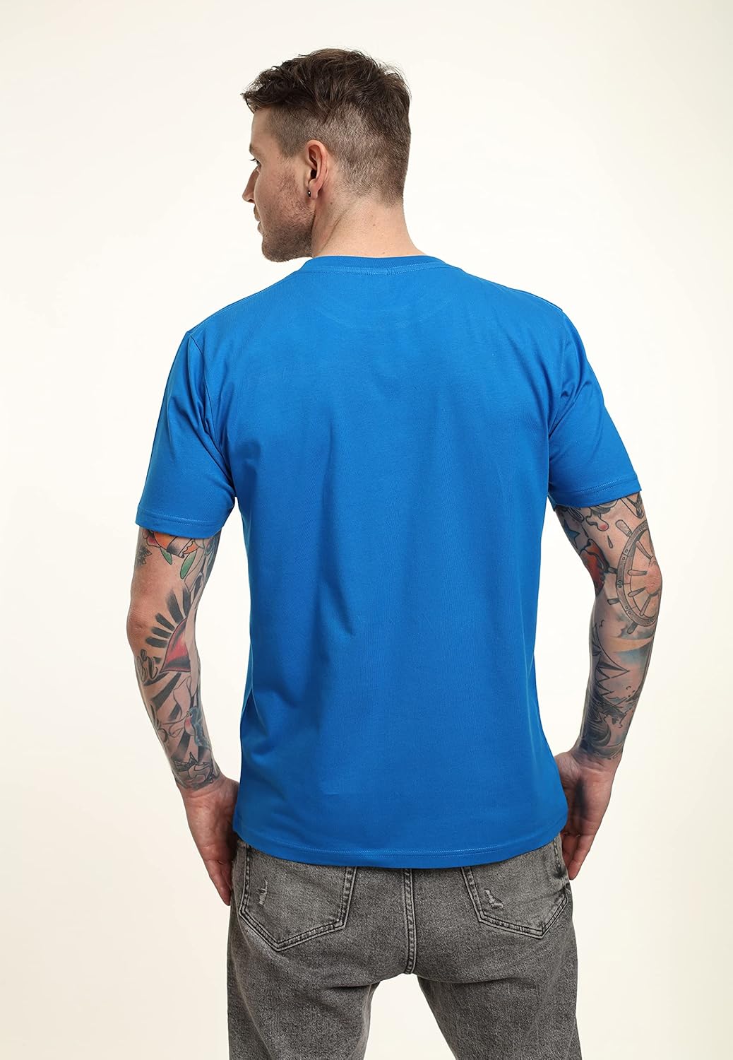 Disney Unisex Mickey Daisy And Donald Organic Short Sleeve T-shirt M Bright Blue, M Bright Blue