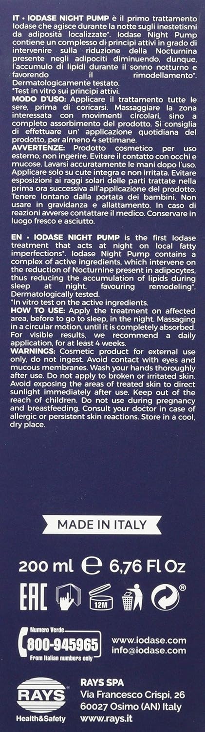 Iodase Night Pump Creme Schnellente Nacht, 200 ml